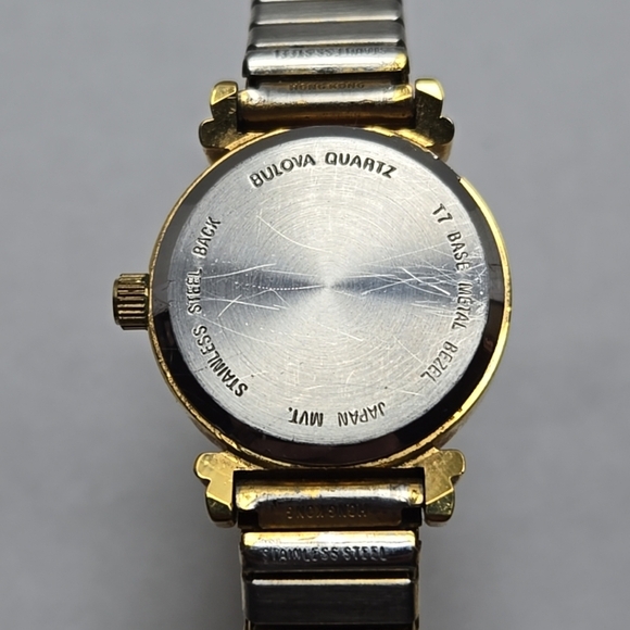 Womens Caravelle By Bulova Watch Gold Tone Mother Of Pearl C877485 New Battery - Picture 9 of 9